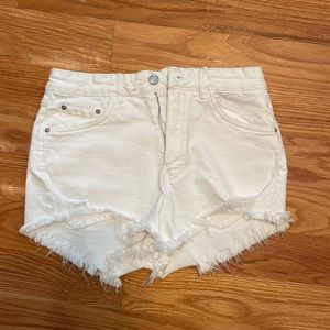 Zara High Waisted Jean Shorts